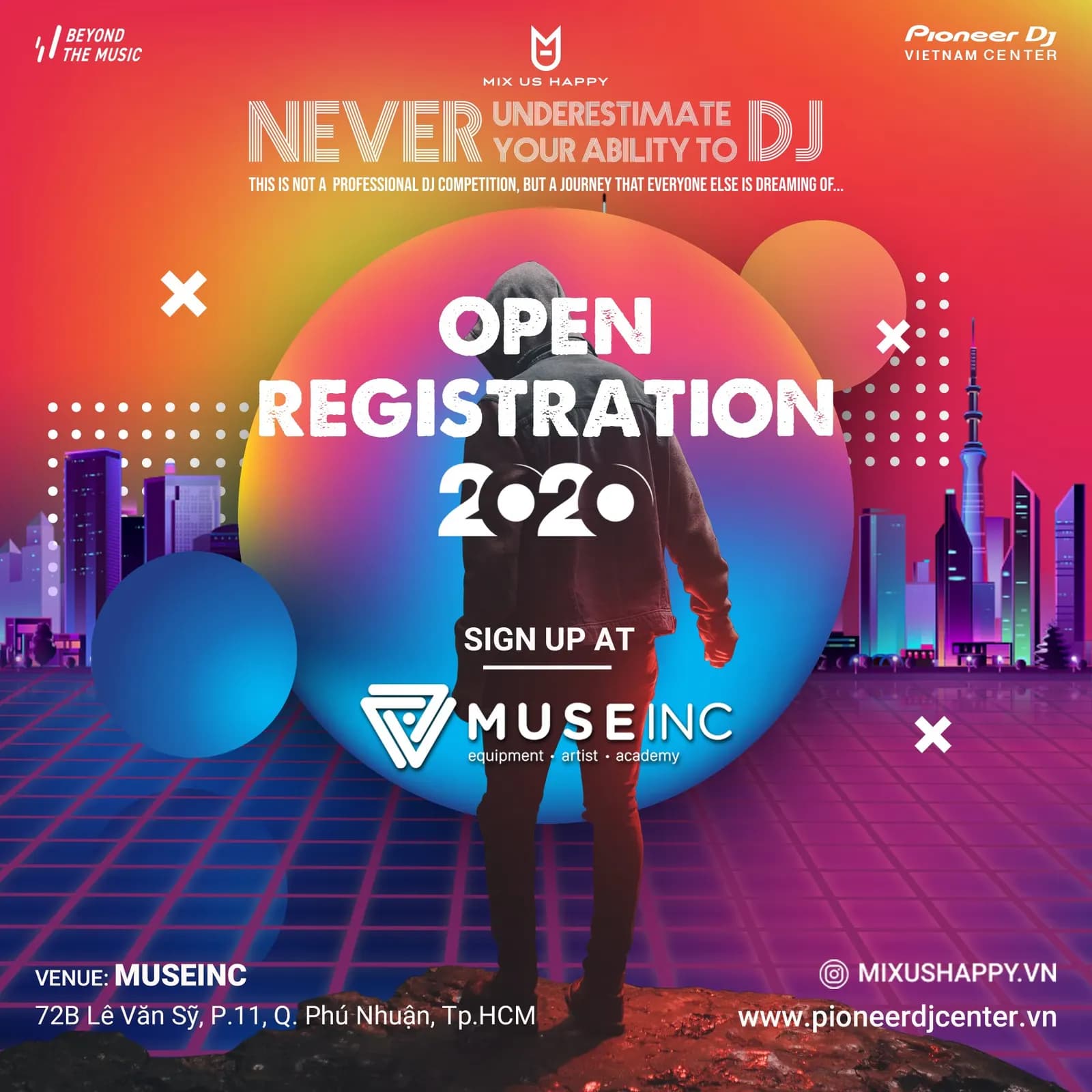 Mix Us Happy Vietnam 2020 DJ competition registration poster