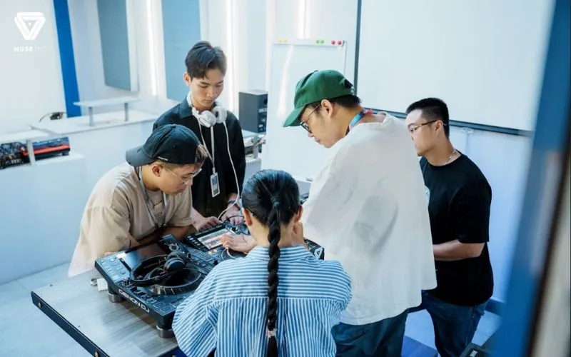 The instructor team at Muse Inc, a leading DJ academy