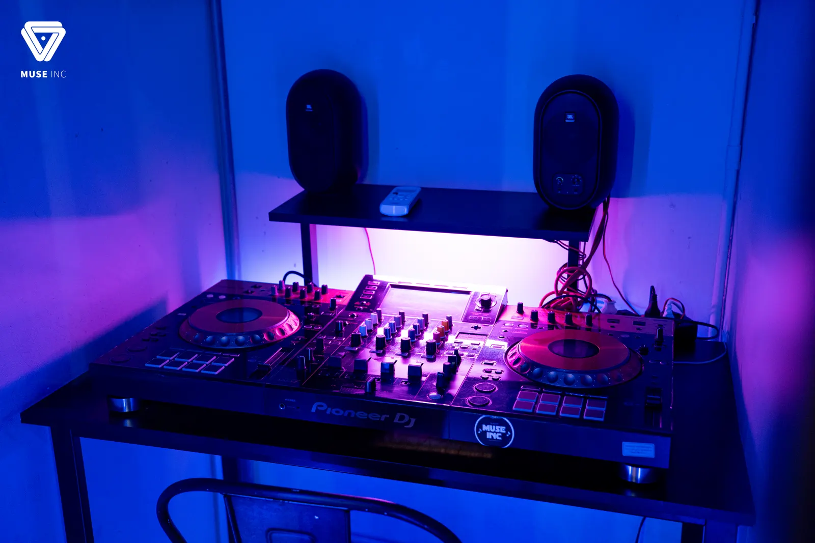 DJ practice room rental at Muse Inc