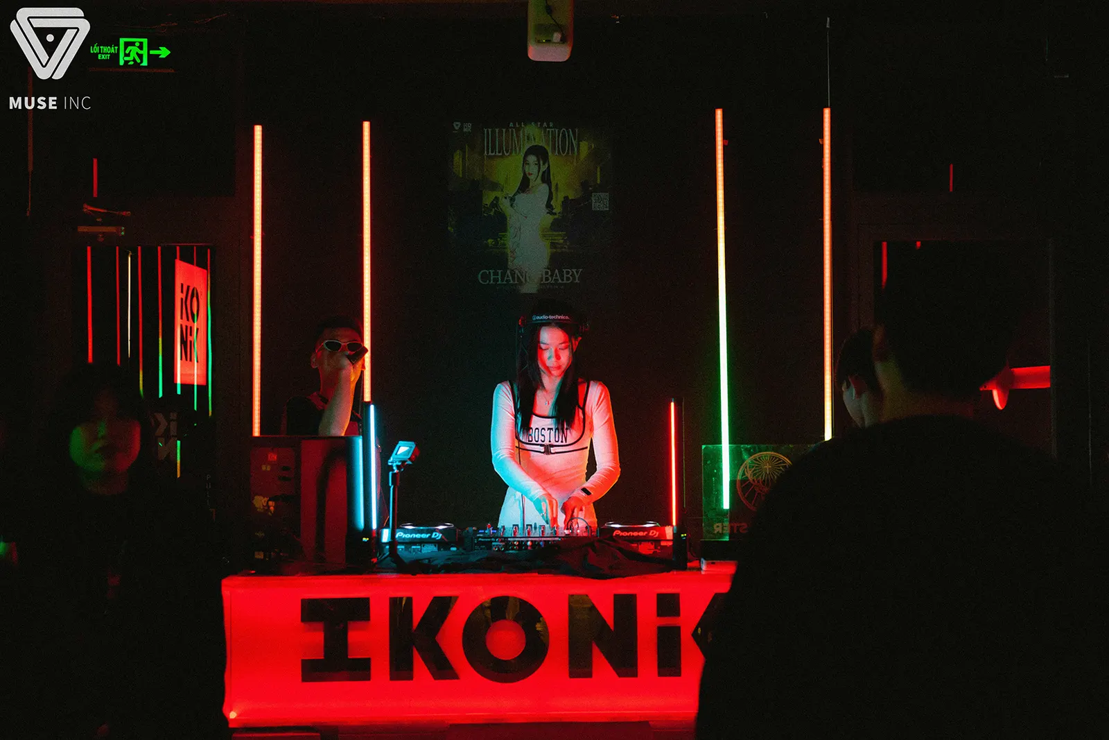 DJ playing in a club