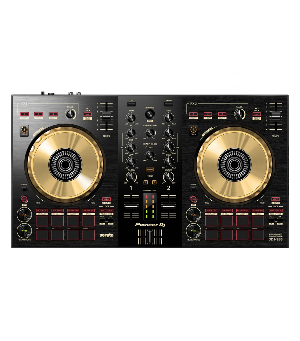 Pioneer DDJ-SB3-N 2-channel DJ controller for Serato – Gold