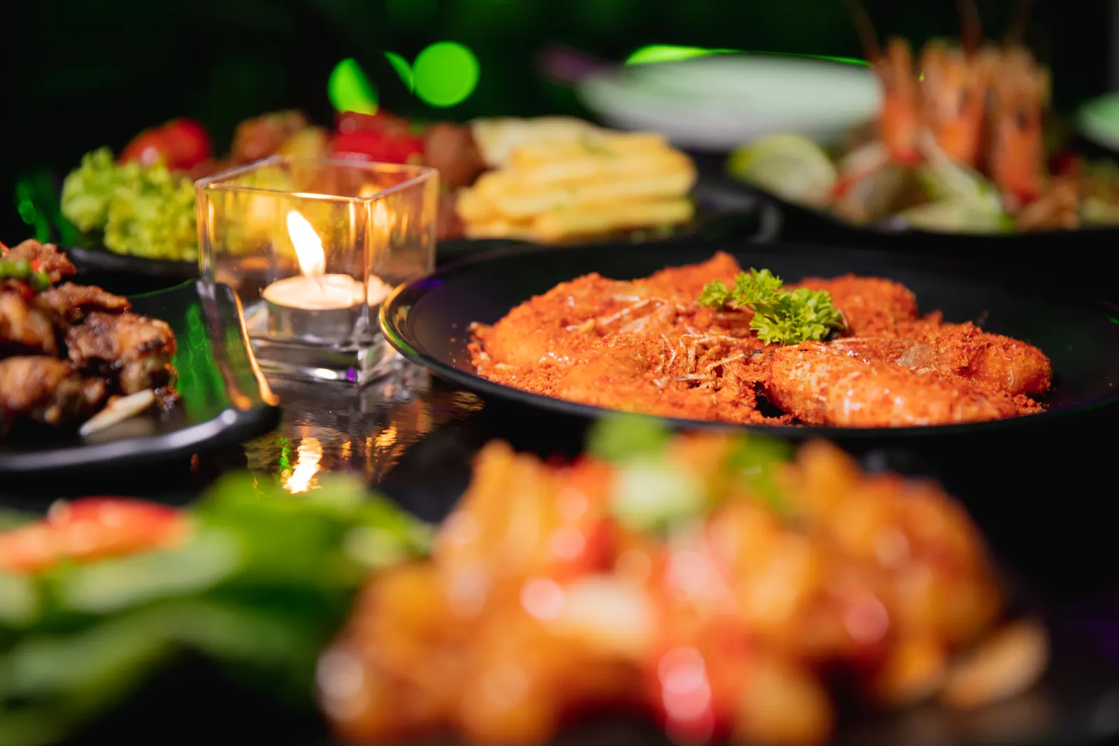 Open-air space at Ikonik.sgn with a view over Saigon