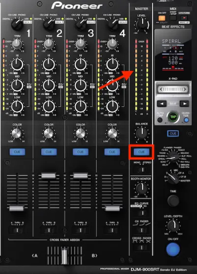 6 CUE buttons on DJ gear