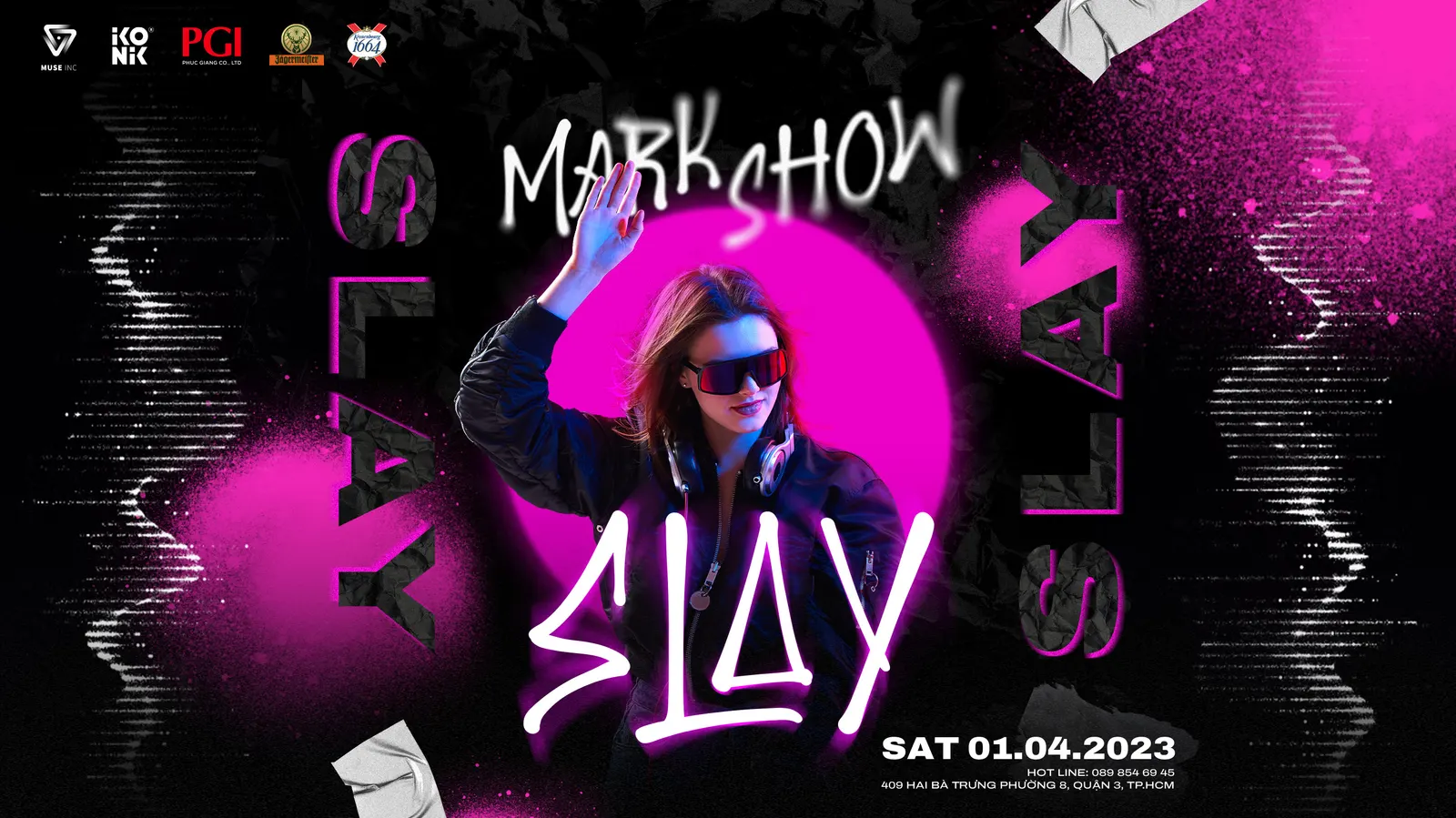 Guests enjoying Slay Markshow at IKONIK Bar