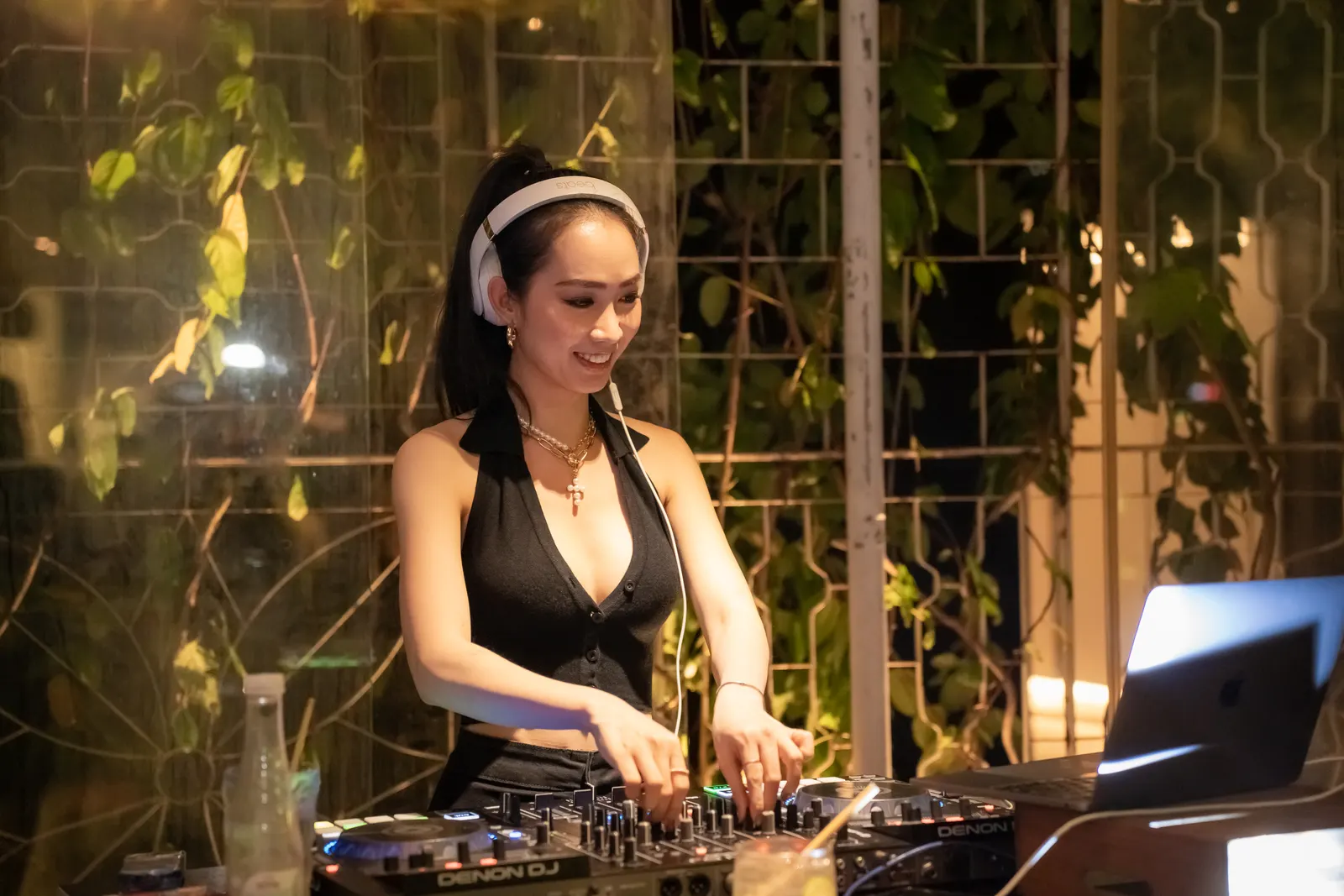 DJ Temmy performing at The Myst Dong Khoi Hotel