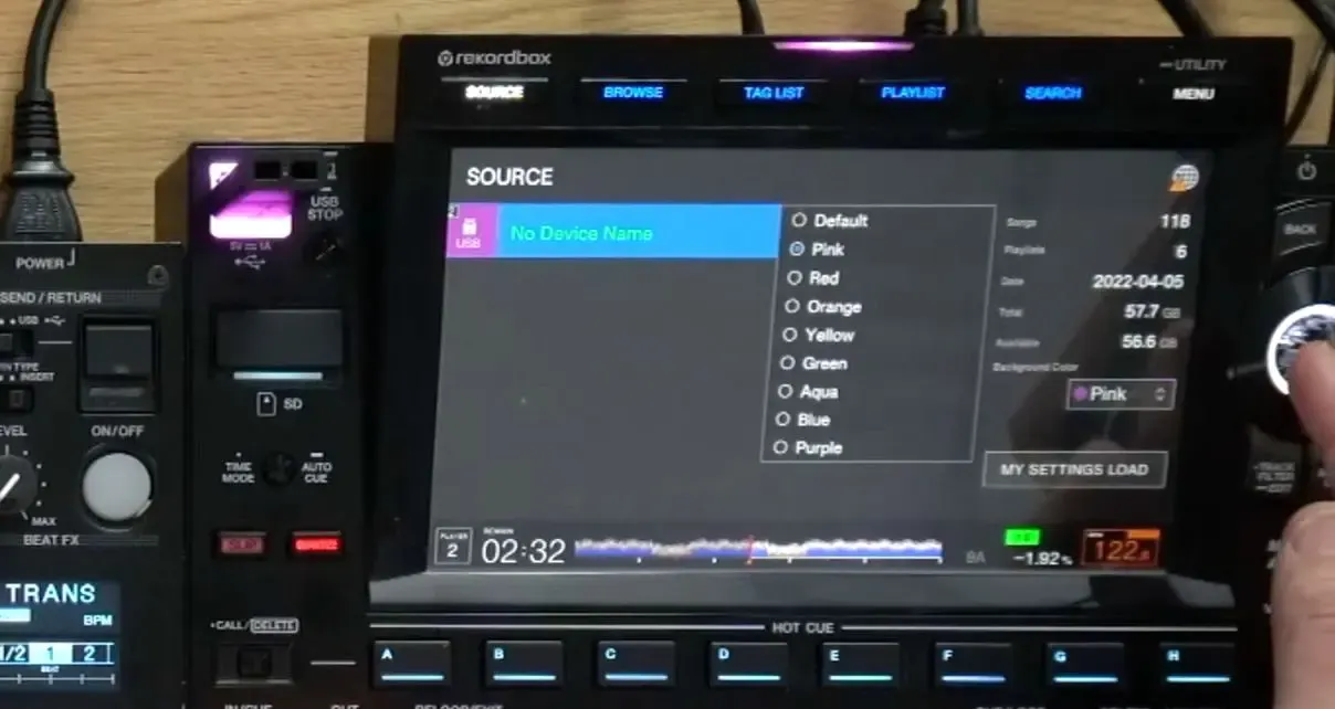 Changing the colour of the CDJ-3000