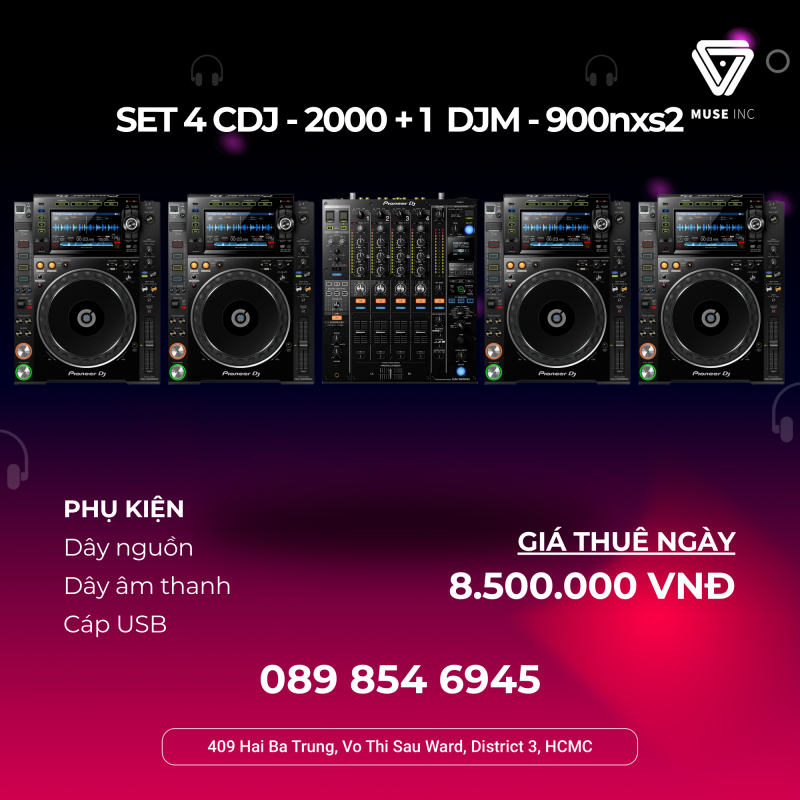 4 cdj 2000 + 1 djm 900